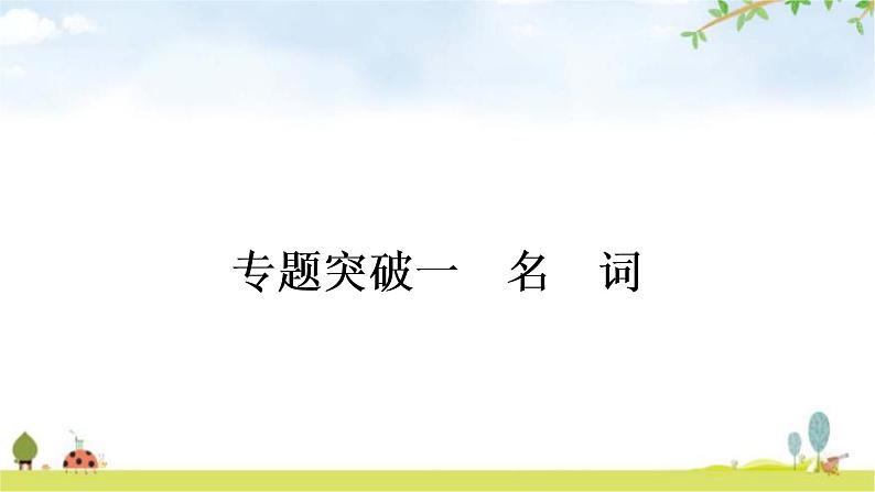 中考英语复习专题突破一名词作业课件02