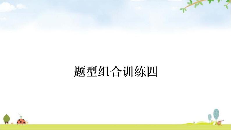 中考英语复习题型组合训练四作业课件01