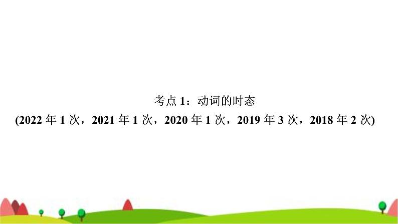 中考英语复习专题突破十动词的时态和语态教学课件第3页