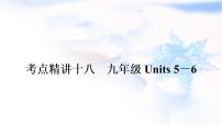 人教版中考英语考点精讲十八 九年级Units5-6基础检测课件