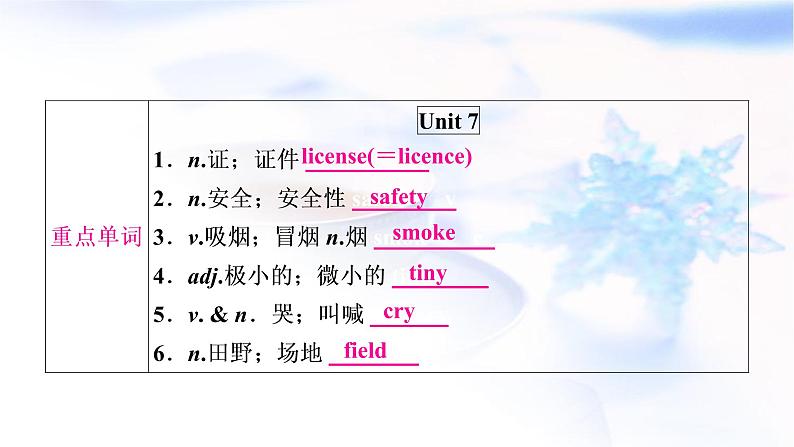 人教版中考英语考点精讲十九 九年级Units7-8基础检测课件第2页