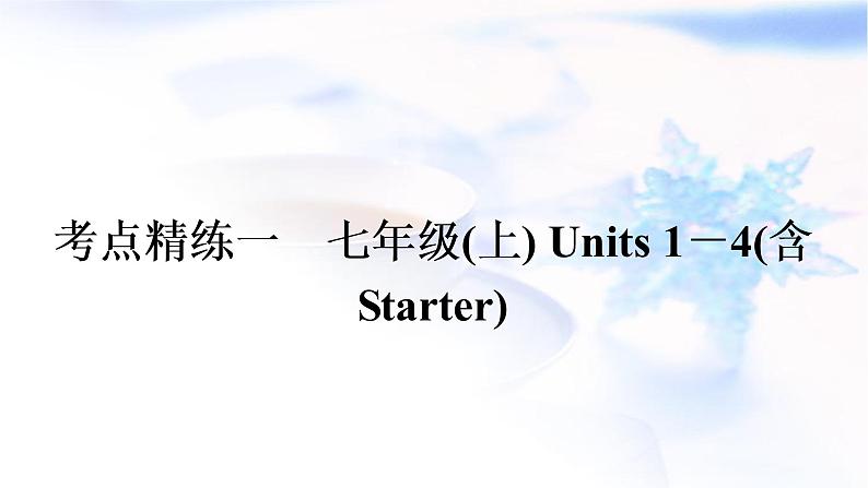 人教版中考英语考点精练一七年级(上)Units1－4(含Starter)作业课件02