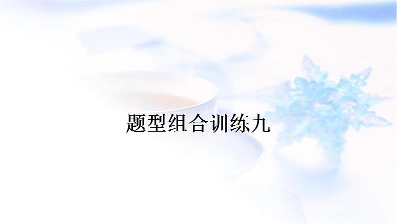 人教版中考英语题型组合训练九作业课件01