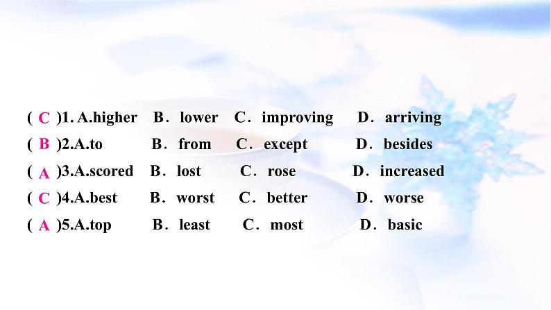 人教版中考英语题型组合训练九作业课件05