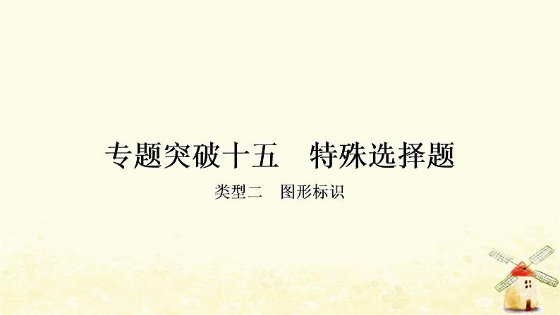 人教版中考英语复习专题突破十五特殊选择题-类型二教学课件01