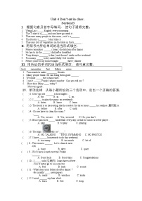 人教新目标 (Go for it) 版七年级下册Section B练习