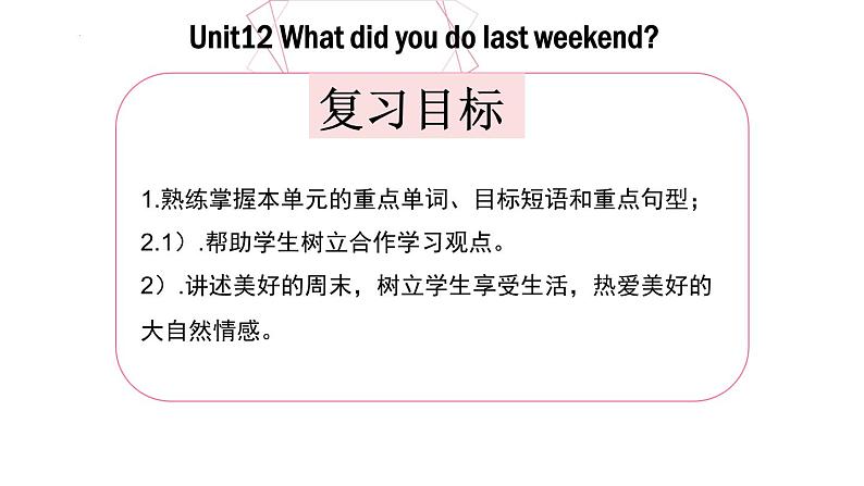 unit 12【复习课件】——2022-2023学年人教版英语七年级下册单元综合复习02