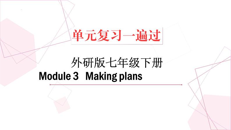 Module 3【复习课件】——2022-2023学年外研版英语七年级下册单元综合复习01