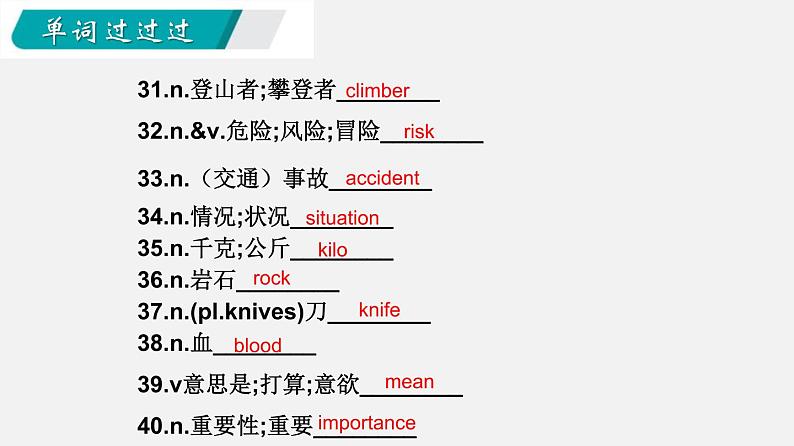 Unit 1【知识梳理】——2022-2023学年人教版英语八年级下册单元综合复习06