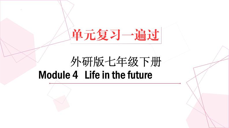 Module 4【复习课件】——2022-2023学年外研版英语七年级下册单元综合复习01