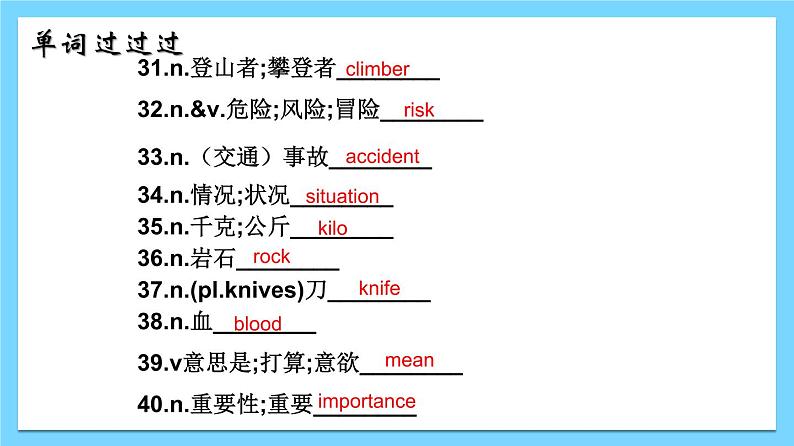 Unit 1【知识梳理】——2022-2023学年人教版英语八年级下册单元综合复习课件PPT06