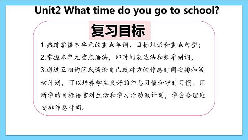 Unit 2【复习课件】——2022-2023学年人教版英语七年级下册单元综合复习02