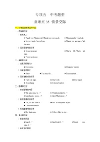 重难点35 情景交际-2023年中考英语【热点·重点·难点】专练（全国通用）