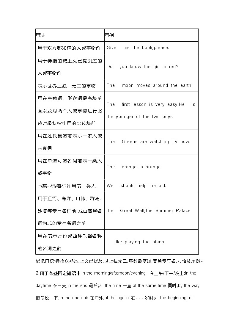 初中英语词用法精讲+精练+答案03