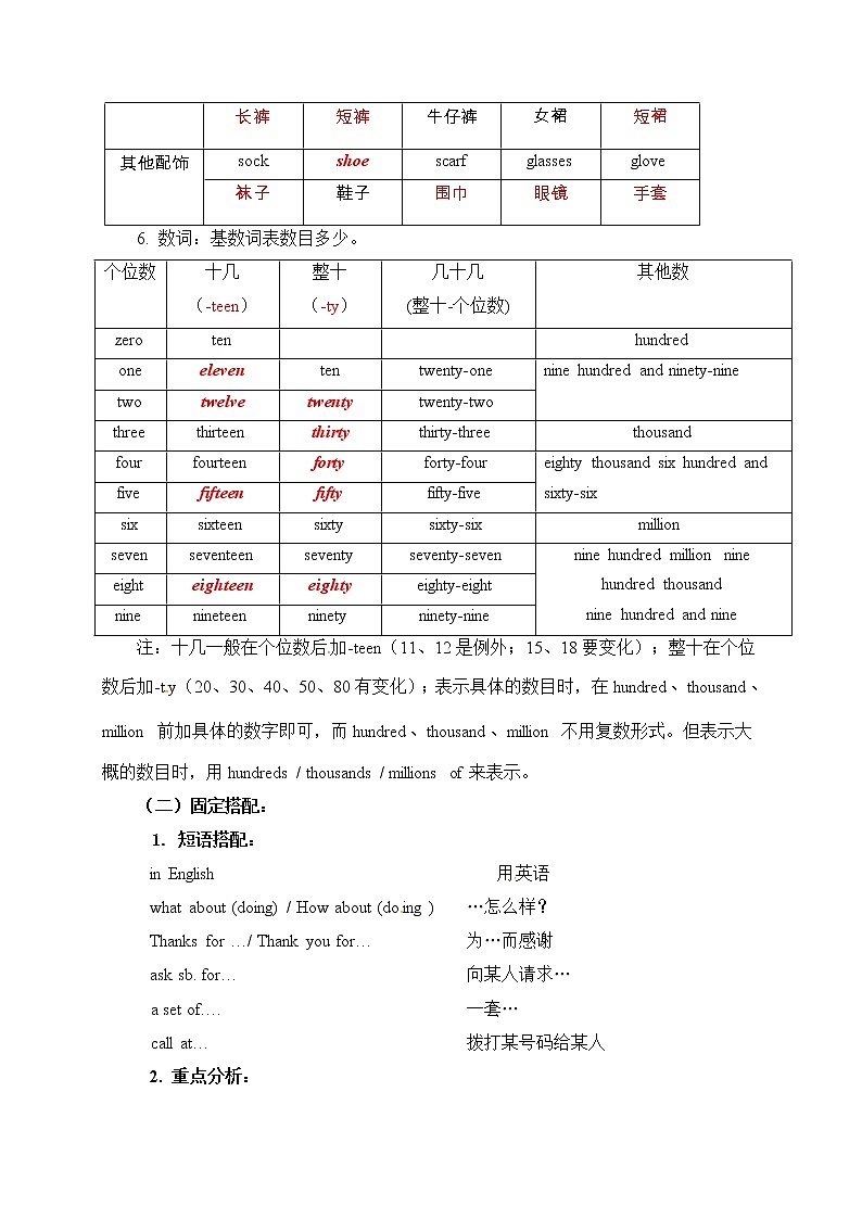 中考英语（人教新课标）一轮复习教案：七年级上册（SU1-3+U1-3）03