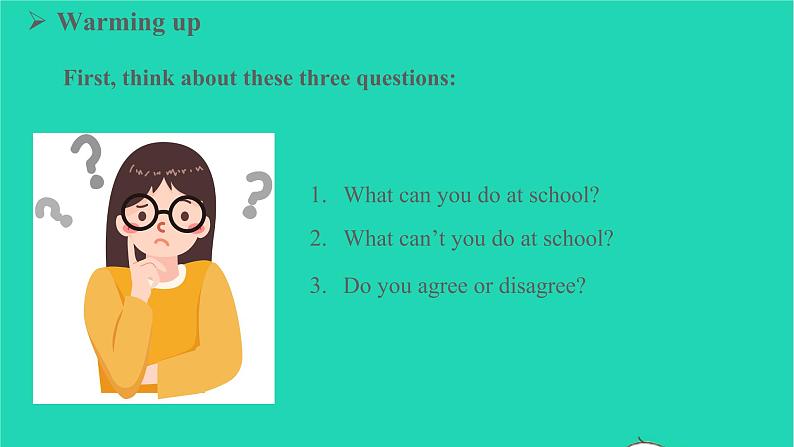 2022九年级英语全册Unit7TeenagersshouldbeallowedtochoosetheirownclothesSectionA1a_2d教学课件新版人教新目标版04