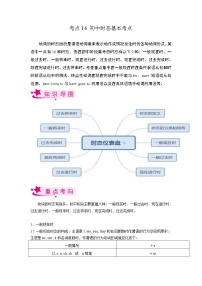 考点14 初中时态基本考点-备战2023年中考英语一轮复习（上海专用）