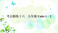 中考英语复习考点精练十六九年级Units1－2作业课件