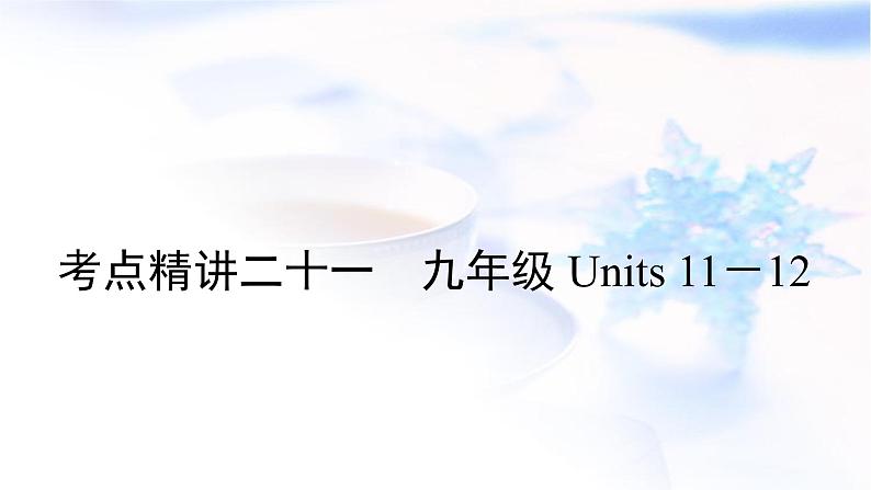 中考英语复习考点精讲二十一九年级Units11－12教学课件01