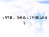 人教版中考英语复习语法专题突破九助动词、实义动词和动词短语教学课件