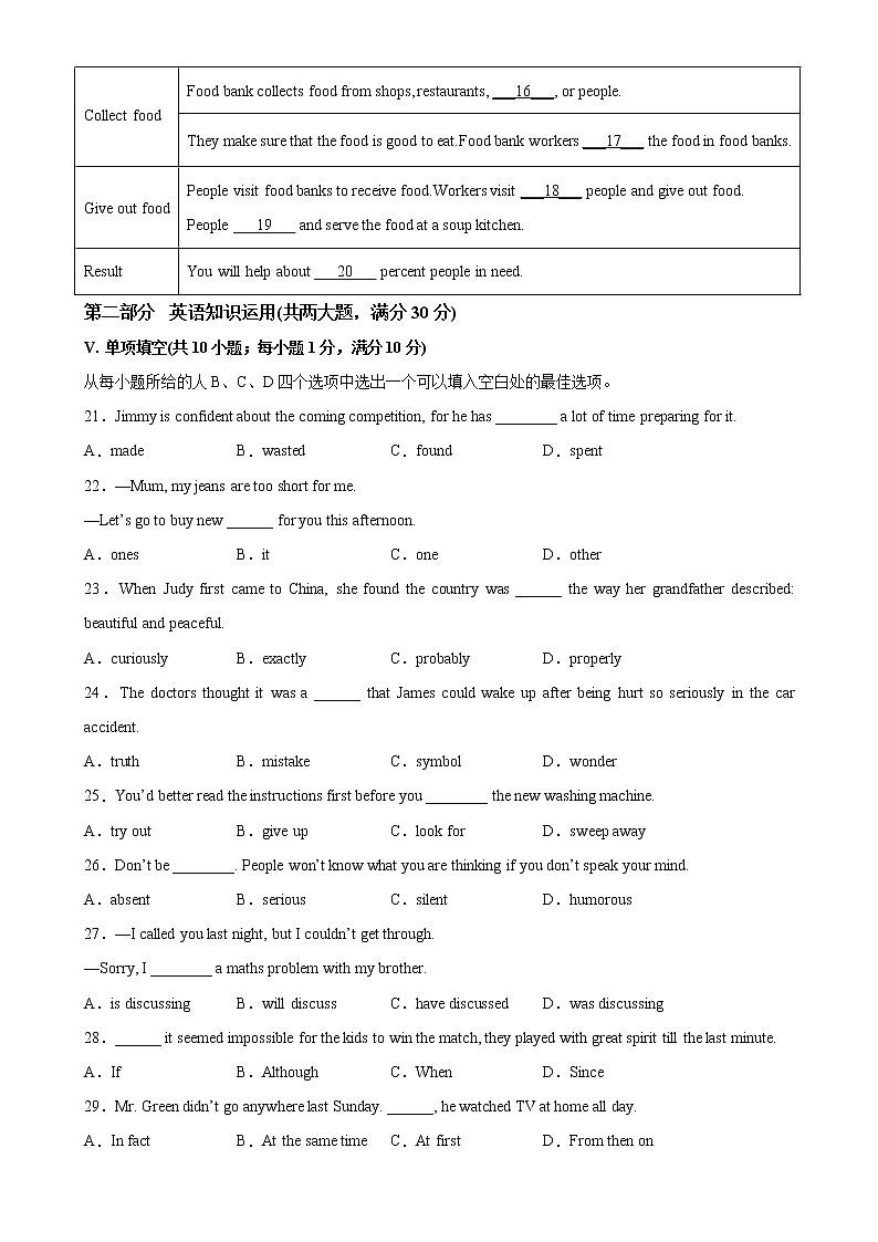 2023年中考英语考前押题卷（安徽卷，含听力MP3） -学易金卷：2023年中考英语一模试题分项汇编（全国通用）03