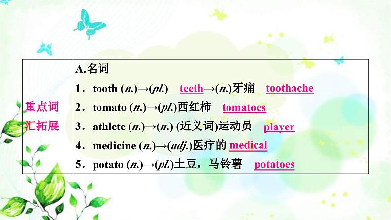 课标版中考英语复习考点精讲六八年级（上)Unit2课件第8页