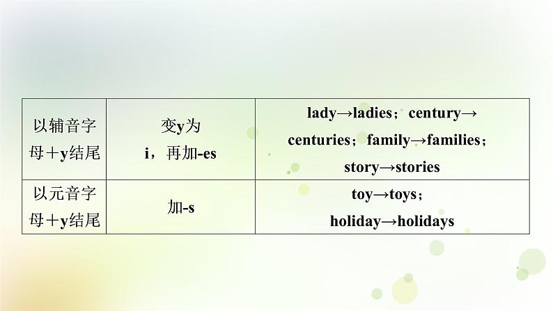 课标版中考英语复习语法专题突破一名词教学课件05