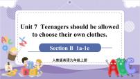 初中英语人教新目标 (Go for it) 版九年级全册Section B公开课课件ppt