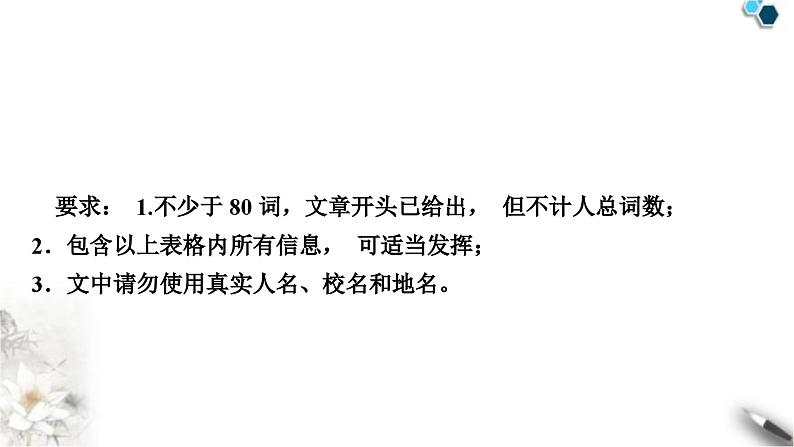 人教版中考英语复习七年级书面表达专练作业课件04