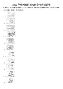 2022年贵州省黔西南州中考英语试卷【含答案】