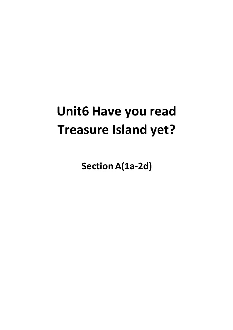 Unit 6-SectionA(1a-2d)课件+教案 2022-2023年八年级上册英语01