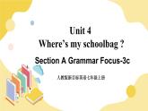 人教版七上英语  Unit 4 Section A Grammar Focus-3c  课件+教案