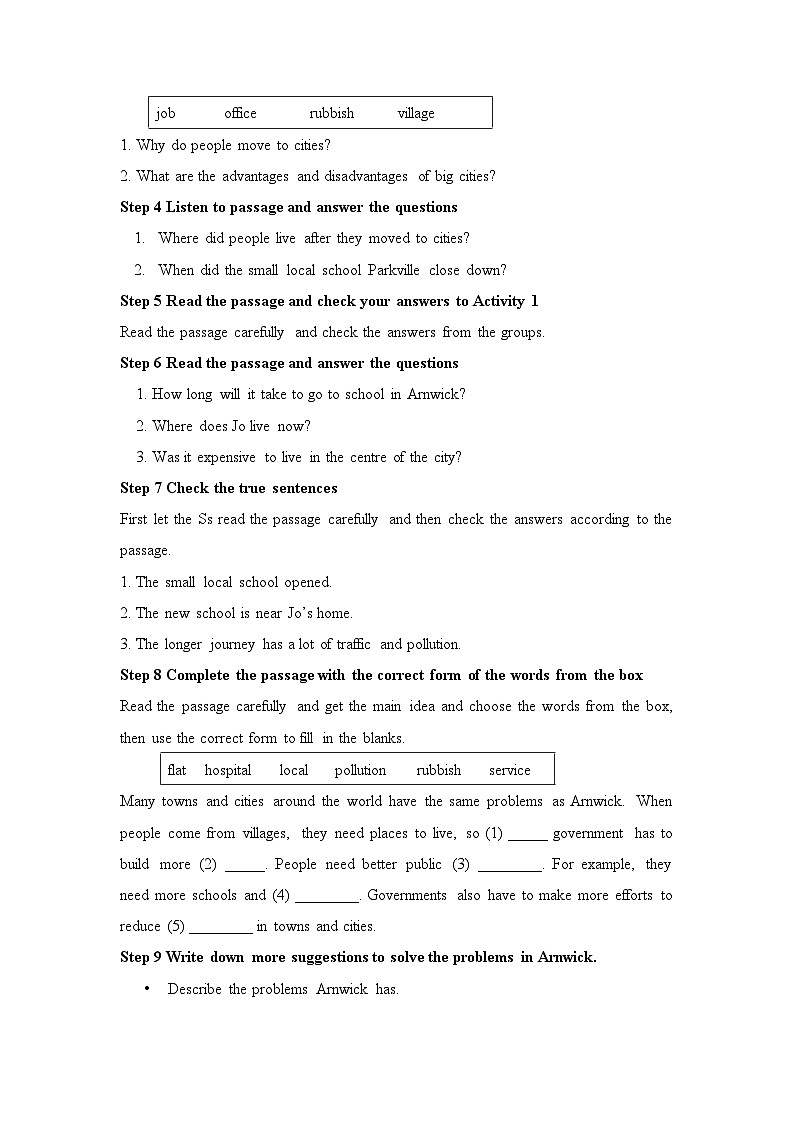 外研英语8年级上册  Module 9 Unit 2 PPT课件+教案02