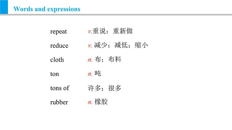 Module 12 Unit 2 Repeat these three words daily：reduce，reuse and recycle.（课件）外研版九年级英语上册03