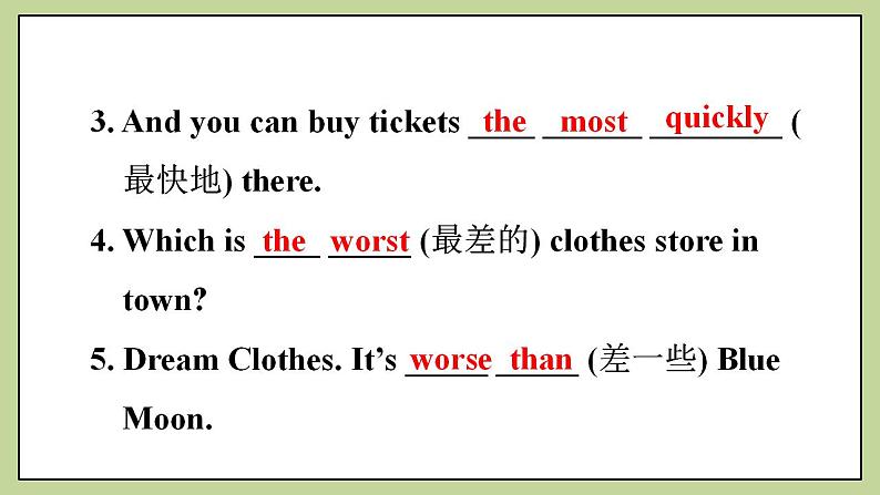 Unit4 SectionA(grammar focus-3c)课件 人教版英语八上07