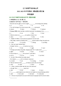 辽宁省葫芦岛市连山区2021-2023年中考英语二模试题分类汇编：单项选择