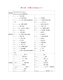 安徽省2023中考英语第一部分考点知识过关第十八讲九上Modules3_4梳理帮