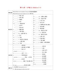 安徽省2023中考英语第一部分考点知识过关第十九讲九上Modules5_6梳理帮