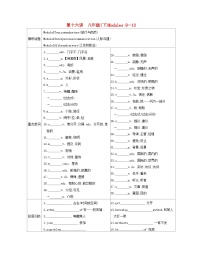 安徽省2023中考英语第一部分考点知识过关第十六讲八下Modules8_10梳理帮