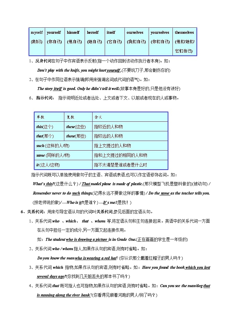 考点03 代词-中考英语一轮复习语法知识专项复习+练习（含答案解析）(通用版)第3页