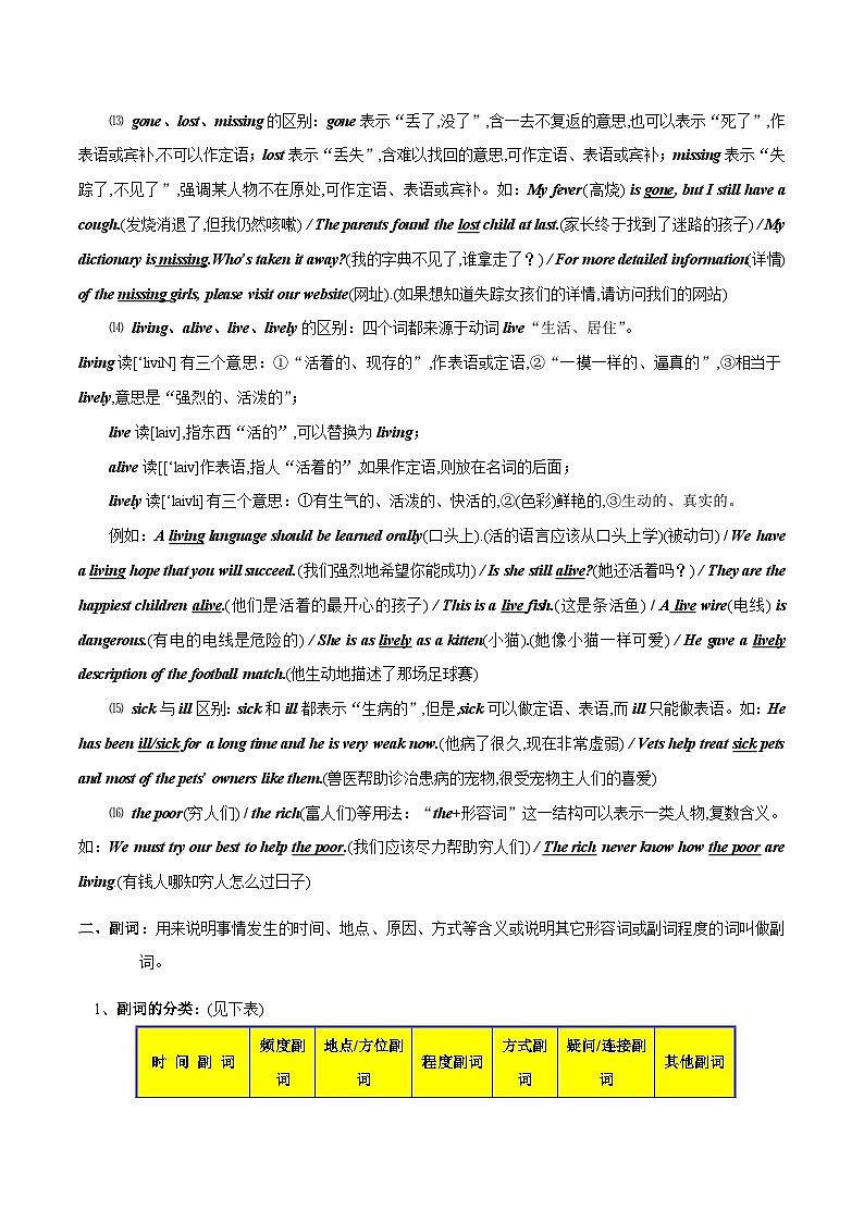 考点05 形容词与副词-中考英语一轮复习语法知识专项复习+练习（含答案解析）(通用版)第3页