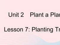 初中英语冀教版八年级下册Unit 2 Plant a PlantLesson 7 Planting Trees作业课件ppt