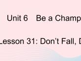 河北專用2023八年級英語下冊Unit6BeaChampionLesson31Don’tFallDanny!作業(yè)課件新版冀教版
