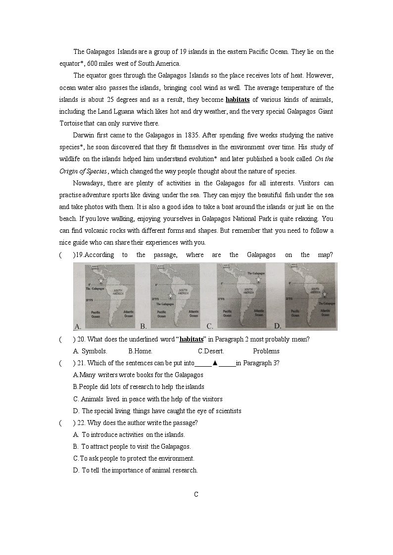 2023年浙江省温州市中考英语模拟卷（三）03