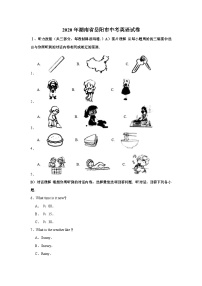 2020年湖南省岳阳市中考英语试卷