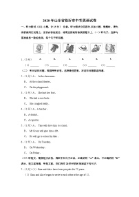 2020年山东省临沂市中考英语试卷