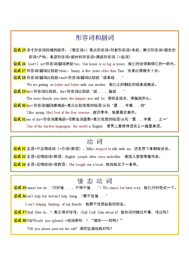 通用版中考英语复习语法精品冲刺内容第3页