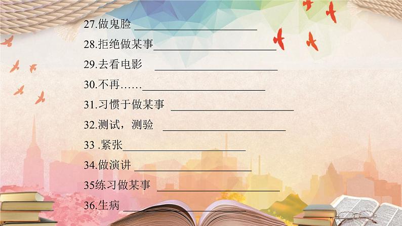 【期末专题复习】（仁爱版）2022-2023学年八年级英语下学期：专题02- 重点词组（知识串讲课件）第4页