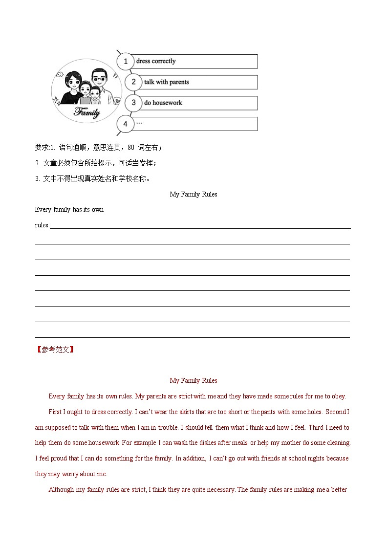 【期末专题复习】（全国通用）2022-2023学年八年级英语下学期：专题17  书面表达（二） 练习（原卷+解析）03