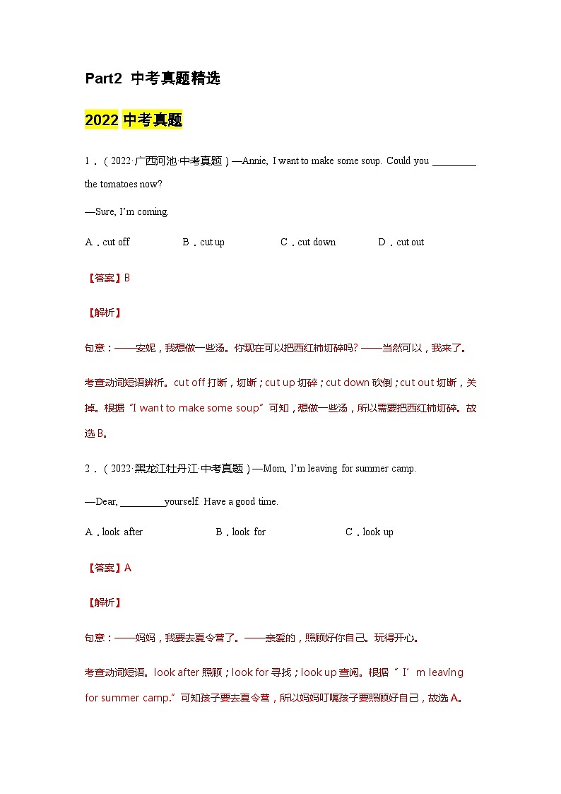 专题16 短语与固定搭配（解析版）第3页